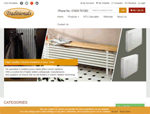 Tablet Screenshot of columnradiators.biz